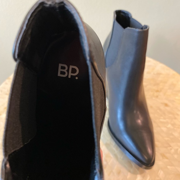 B.P. black leather & textile upper ankle boots - Picture 4 of 6